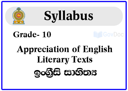 Grade 10 Appreciation of English Literary Texts Syllabus