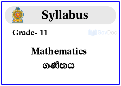 Grade 11 Mathematics Syllabus