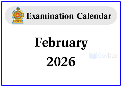 Examination Calendar for February 2026