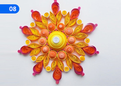 Fancy Decorative Designs in Paper Medium,කඩදාසි මාධ්‍යයෙන් විසිතුරු නිර්මාණ,Grade 10 Arts & Crafts Lessons ,Grade 10 Arts & Crafts Paadam