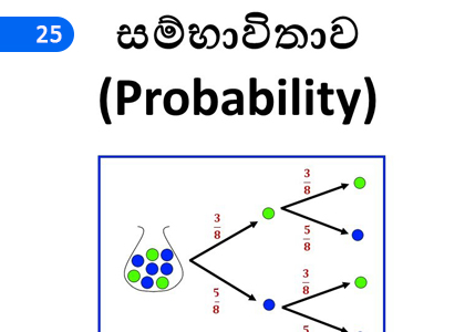 Probability,සම්භාවිතාව,Grade 11 Mathematics Lessons ,Grade 11 Mathematics Paadam