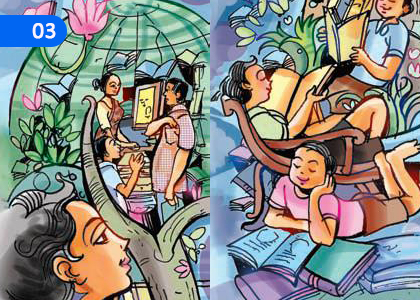 The Book Bird,පොත් කුරුල්ලා,Grade 4 Sinhala Lessons ,Grade 4 Sinhala Paadam