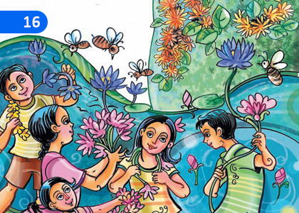 Small Raw Flowers,පුංචි කැකුළු මල්,Grade 4 Sinhala Lessons ,Grade 4 Sinhala Paadam