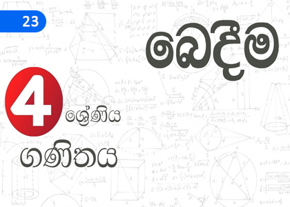 Division - 2,බෙදීම - 2,Grade 4 Mathematics Lessons ,Grade 4 Mathematics Paadam
