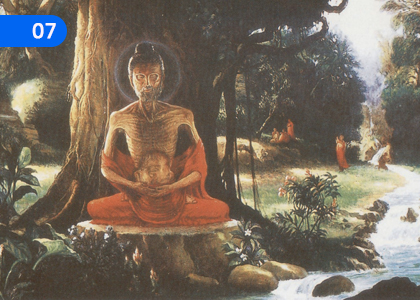 The Bodhisattva suffered six years for us,අප වෙනුවෙන් බෝසතාණන් සය අවුරුද්දක් විඳි දුක්,Grade 1 Thripitaka Dharmaya Lessons ,Grade 1 Thripitaka Dharmaya Paadam