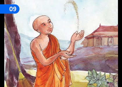 The little monk of  Rahula,රාහුල පොඩි හාමුදුරුවෝ,Grade 1 Thripitaka Dharmaya Lessons ,Grade 1 Thripitaka Dharmaya Paadam