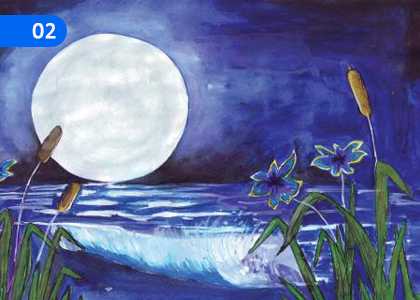 The Moon,චන්දෝ,Grade 2 Pali Lessons ,Grade 2 Pali Paadam