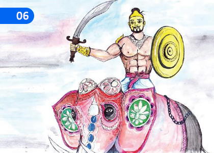 King Dutugemunu,දුට්ඨගාමිණී රාජා,Grade 2 Pali Lessons ,Grade 2 Pali Paadam