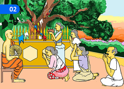 Buddhist Customs and Traditions,,Grade 4 English Lessons ,Grade 4 English Paadam