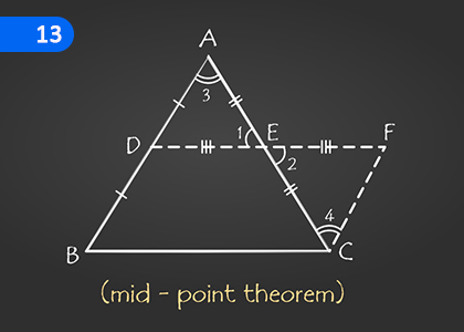 Mid Point Theorem,මධ්‍ය ලක්ෂ්‍ය ප්‍රමේයය,Grade 5 Mathematics Lessons ,Grade 5 Mathematics Paadam