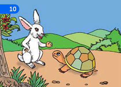 The Hare and the Tortoise,முயலும் ஆமையும்,Grade 6 Tamil (Second Language) Lessons ,Grade 6 Tamil (Second Language) Paadam