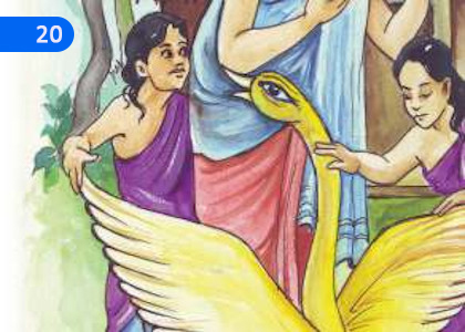 Gold Feathers,රන් පිහාටු,Grade 6 Buddhism Lessons ,Grade 6 Buddhism Paadam