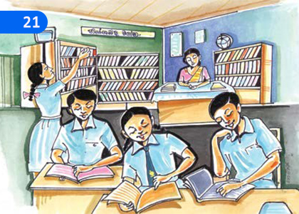 Let's go to the Library,පුස්තකාලයට පිය නගමු,Grade 7 Sinhala Lessons ,Grade 7 Sinhala Paadam