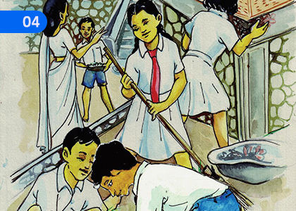 Let's go to the temple,අපි පන්සල් යමු,Grade 6 Buddhism Lessons ,Grade 6 Buddhism Paadam