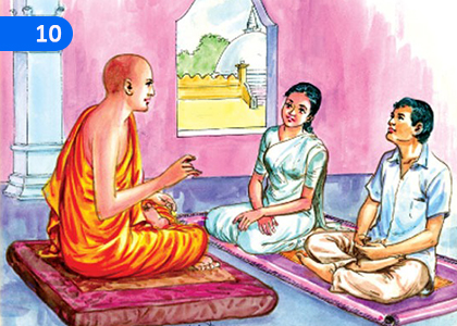 Let's Learn Husband-Wife, Soul-Friend Duties,උගනිමු අඹු-සැමි, හිත-මිතුරු යුතුකම්,Grade 8 Buddhism Lessons ,Grade 8 Buddhism Paadam