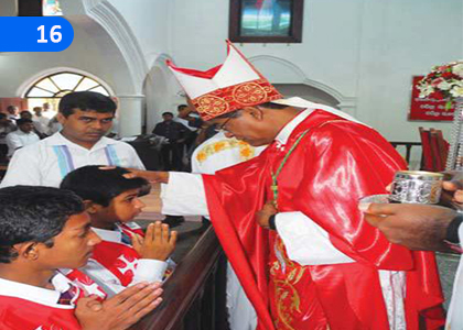 The practice of bestowing the Abhivrudhi Ointment,අභිවෘද්ධි ආලේපය දානය කිරීමේ පිළිවෙත,Grade 8 Catholicism Lessons ,Grade 8 Catholicism Paadam