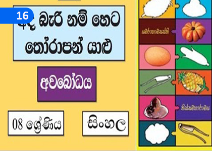 If you can't choose today, choose Tomorrow,Friends,අද බැරි නම් හෙට තෝරාපන් යාළු,Grade 8 Sinhala Lessons ,Grade 8 Sinhala Paadam