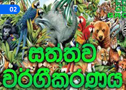Animal Classification,සත්ත්ව වර්ගීකරණය,Grade 8 Science Lessons ,Grade 8 Science Paadam