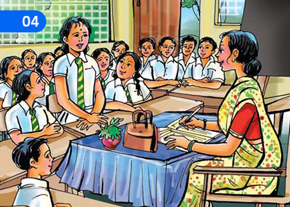 One day in the Classroom,வகுப்பறையில் ஒருநாள்,Grade 8 Tamil (Second Language) Lessons ,Grade 8 Tamil (Second Language) Paadam