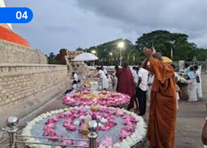 Let us bow down to the great Sacred Ground,වඳිමු සැදැහෙන් උතුම් පුද බිම්,Grade 9 Buddhism Lessons ,Grade 9 Buddhism Paadam