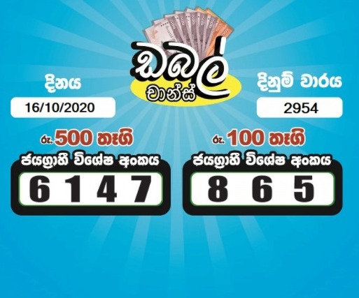Lagna Wasana 2954 Lagna Wasana 16102020 Results